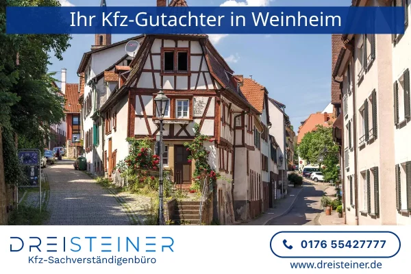 Ihr Kfz-Gutachter in Weinheim– Kfz-Sachverständigenbüro Dreisteiner